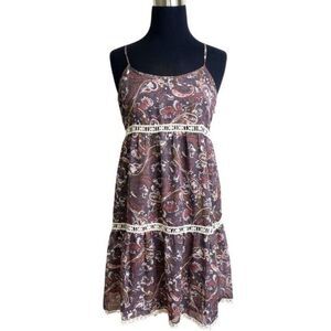 Hayden Los Angeles | Paisley Print Spaghetti Strap Dress Size Medium